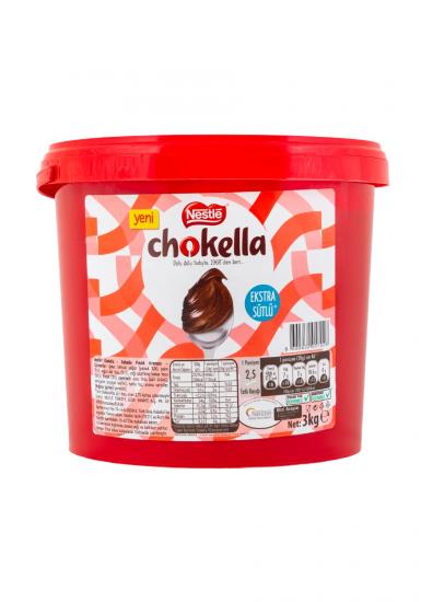 Nestle Profesyonel Chokella 3 Kg. Büyük Boy Kakaolu Fındık Kreması