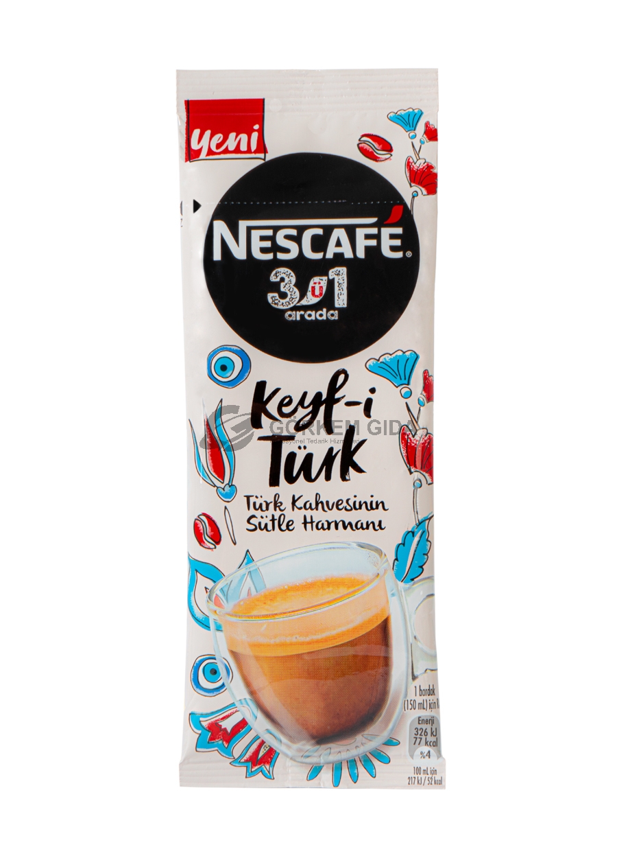 Nescafe Keyf-i Türk 3 in 1 Turkish Coffee Powder with Milk (BOX)