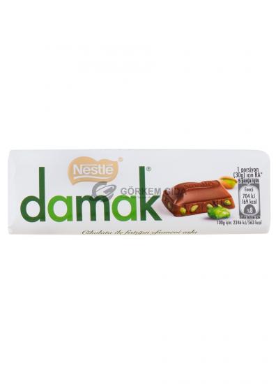 Nestle Damak Antep Fıstıklı Sütlü Bar Çikolata 30 Gr. (KOLİ) 288 Adet