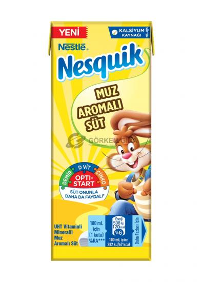 Nestle Nesquik UHT Banana Milk 180 ML. 27 Pieces (BOX)